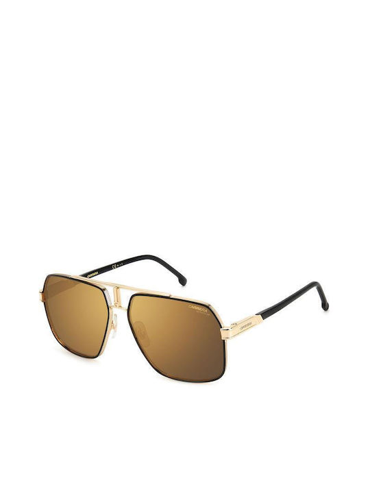 Carrera Men's Sunglasses with Gold Metal Frame and Gold Polarized Lens 1055/S 0NZ/YL