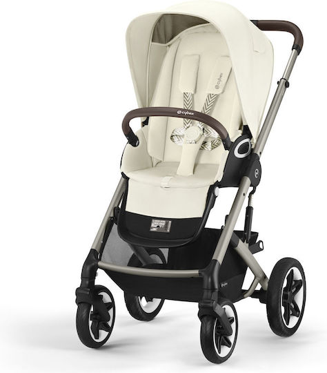 Cybex Talos S Lux Verstellbar Kinderwagen Geeignet für Neugeborene Seashell Beige 14.2kg
