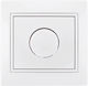 Lezard Επιτοίχιος Διακόπτης Dimmer με Πλαίσιο LED Περιστροφικός 800W σε Λευκό Χρώμα