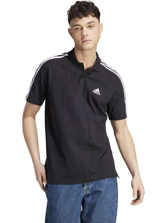 Essentials Pique Aeroready Polo Αθλητικό T-shirt Μαύρο