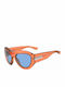 Dsquared2 Women's Sunglasses with Orange Plastic Frame and Light Blue Lens