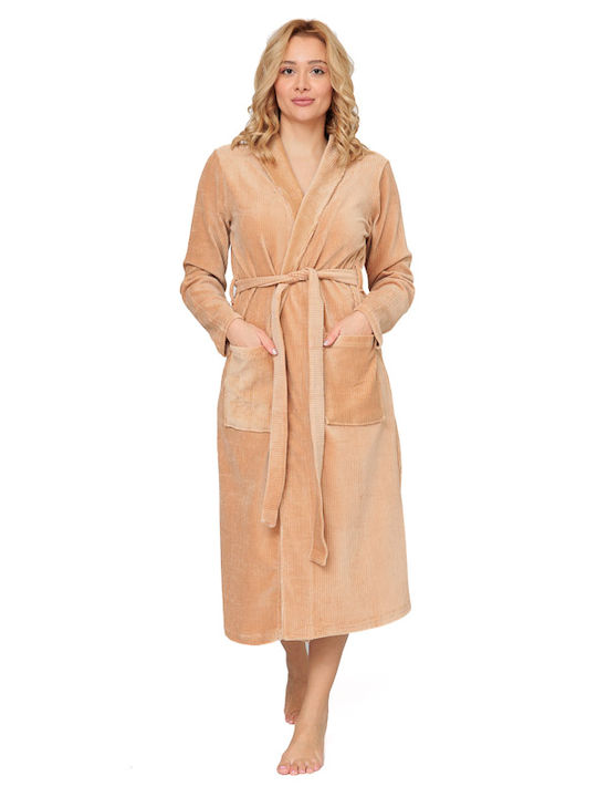 Women's monochrome robe (16025)