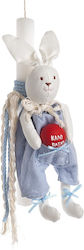 Easter Candle Round Bunny Blue