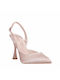 BEATRIS B905 NUDE SLINGBACK PUMPS SATIN