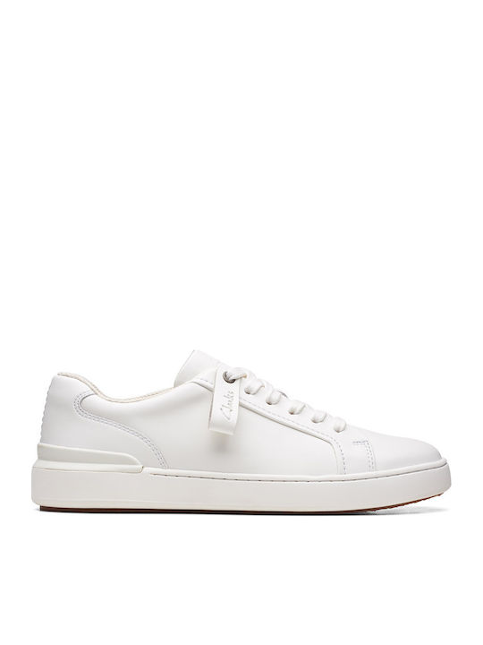 Clarks Courtlite Herren Sneakers Weiß