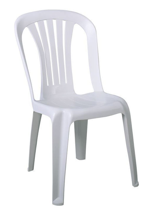 Καρέκλα Εξωτερικού Χώρου Πολυπροπυλενίου Iride Λευκή 34τμχ 48x55x84εκ.