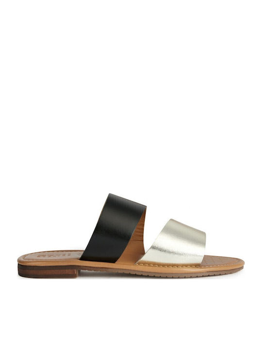 Geox Sozy Σανδάλια Black/Gold
