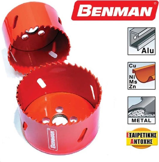 Benman Lochsäge mit Durchmesser 92mm für Metall und Ziegel
