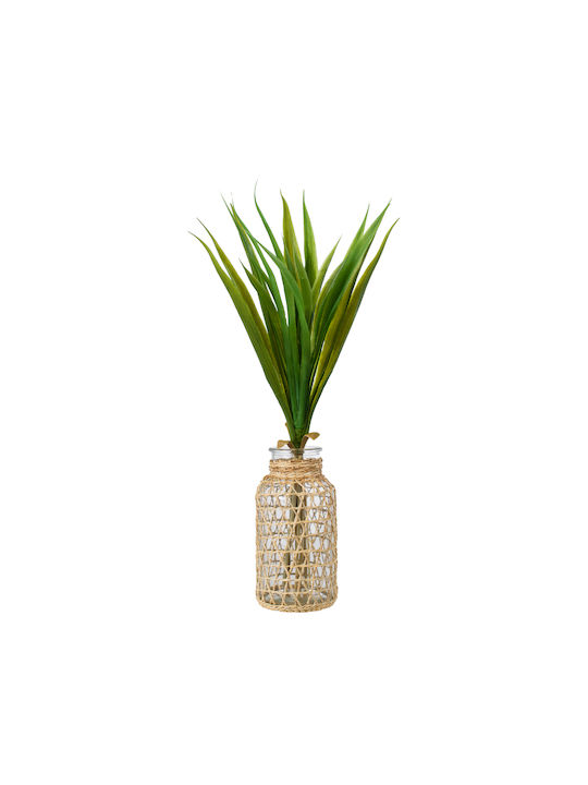 GloboStar Decorative Vase Mandy Transparent 8.5x8.5x17.5cm