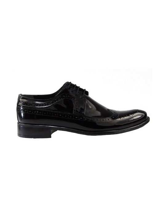 TsimpolisShoes Men's Leather Oxfords Black