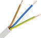 Nexans A05VVU Καλώδιο Ρεύματος με Διατομή 3x1.5mm² σε Λευκό Χρώμα 1m