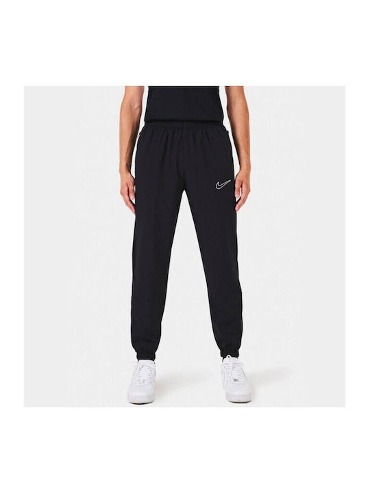 Academy 23 Herren-Sweatpants Fußball Jogginghose Dri-FIT Glänzende mit Gummibund Schwarz