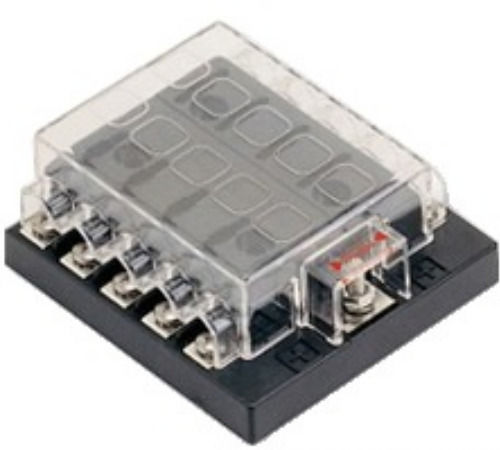 Osculati Sicherungskasten Bootsicherungen 10 Sicherungen mit transparenter Abdeckung 150A 12-24V