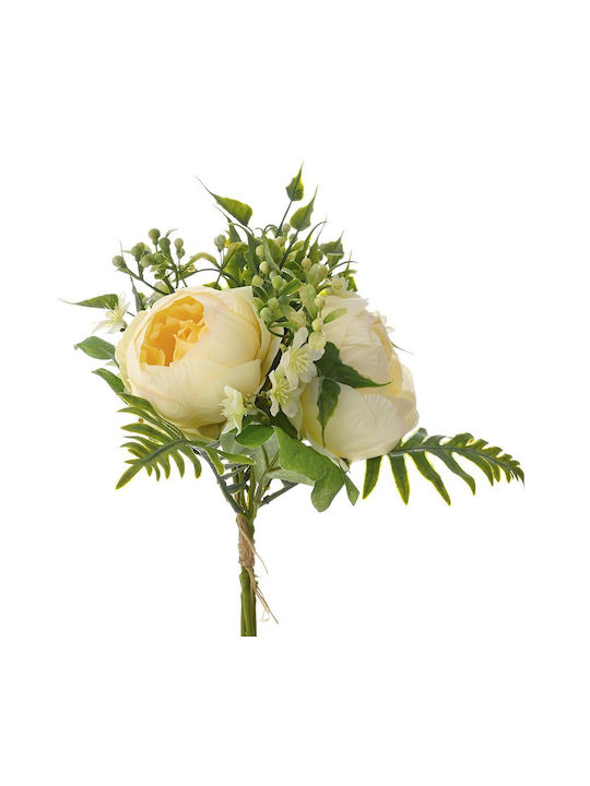 Iliadis Bouquet of Artificial Flowers Peony White 30cm 1pcs