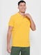 Funky Buddha Ανδρικό T-shirt Polo Honey Yellow