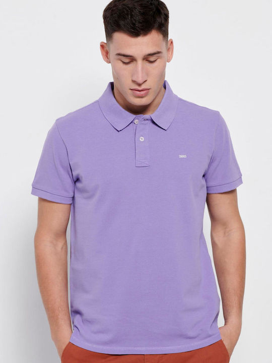 FBM007-00111 Polo Short Sleeve Blouse Lavender