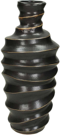 JK Home Decoration Decorative Vase Black 13.3x13.3x30.3cm