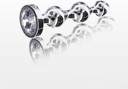 ToyJoy Diamond Star Beads Πρωκτικές Μπίλιες Large Ασημί