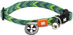 Max & Molly Vintage Cat Collar Green 10mm x 22-35cm