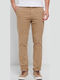 FBM007-00102 Trousers Chino Elastic in Straight Line Light Beige