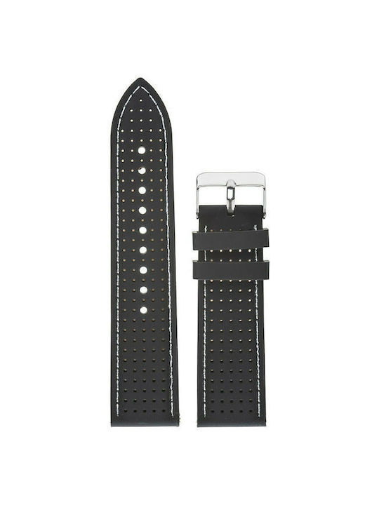 Tzevelion Rubber Strap Black 22mm