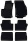 Rigum Set of Front and Rear Mats 6pcs for Opel Zafira 2005 2012 Black