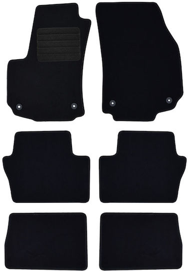 Rigum Set of Front and Rear Mats 6pcs for Opel Zafira 2005 2012 Black