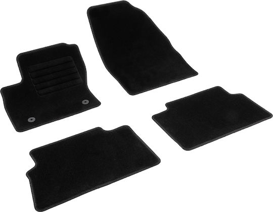 Rigum Set of Front and Rear Mats 4pcs for Ford Kuga 2008 2012 Black