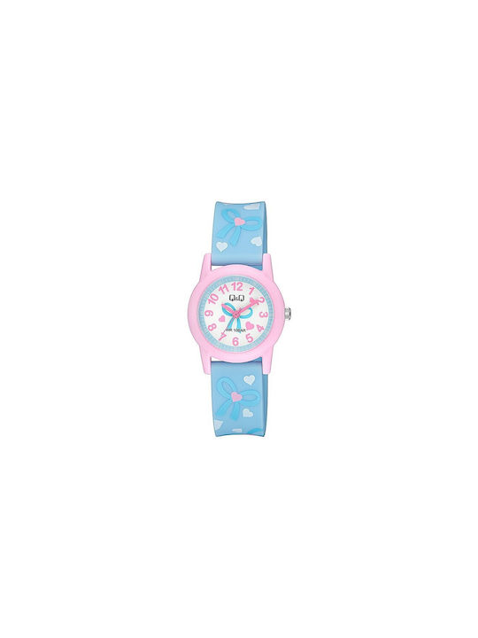 Q&Q Kids Analog Watch with Rubber/Plastic Strap Light Blue