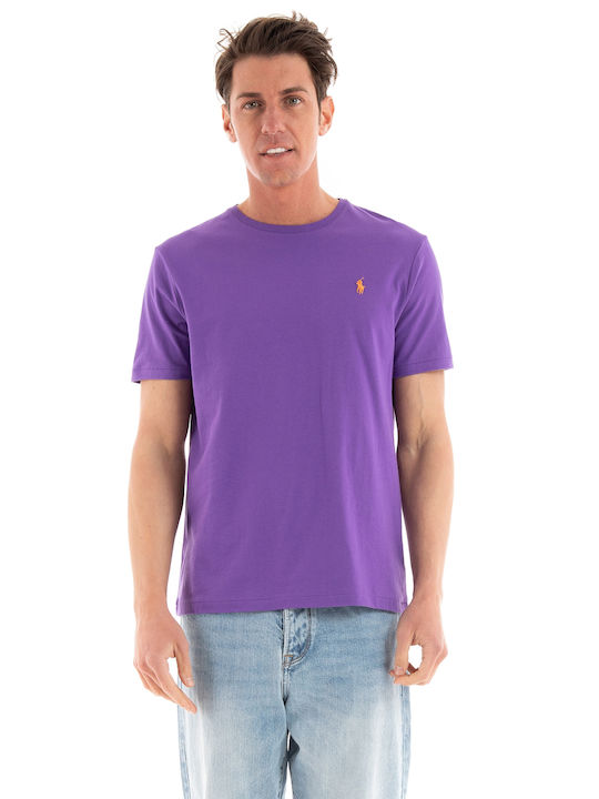 Ralph Lauren T-shirt Bărbătesc cu Mânecă Scurtă Violet