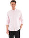 Long Sleeve Shirt in Regular Fit Pale Pink