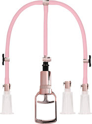 Shots Αναρροφητής Αιδοίου Medium Triple Pump Set for Clitoris & Nipples Ροζ