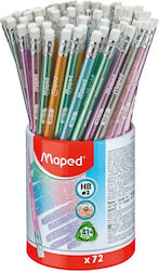 Maped Black Peps Glitter Pencil HB (Μiscellaneous colours)