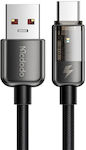 Mcdodo CA-3150 Braided USB 2.0 Cable USB-C male - USB-A male Black 1.2m