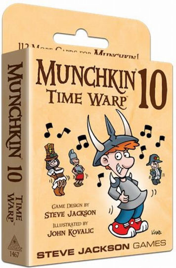 Разширение на играта Munchkin 10 Time Warp за 3-6 играчи 10+ години (EN) Steve Jackson Games