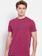 Funky Buddha Men's Short Sleeve T-shirt Aubergine