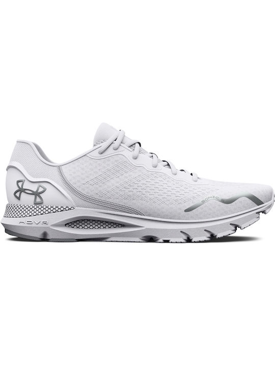 Under Armour Hovr Sonic 6 Ανδρικά Αθλητικά Παπούτσια Running Λευκά