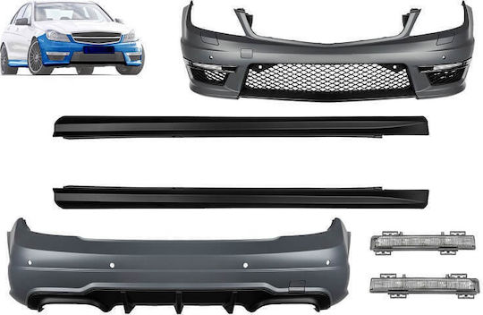 Carner Body Kit Αυτοκινήτου Συμβατό με Mercedes-Benz C Class W204 2007-2014 C63