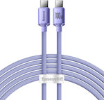 Baseus Crystal Shine Braided USB 2.0 Cable USB-C male - USB-C male 100W Purple 2m (CAJY000705)
