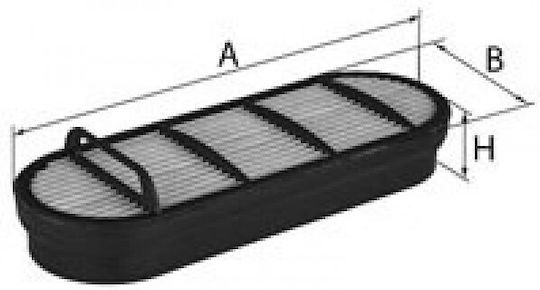 Mann Filter Φίλτρο Αέρα Αυτοκινήτου για Mercedes-Benz Vario Skoda Favorit για Ιveco S-Way / X-Way