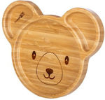 FreeOn Baby Food Plate Koala made of Bamboo Brown