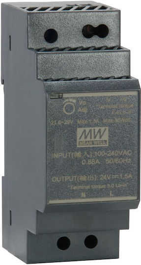 Level One Τροφοδοτικό Ράγας με Έξοδο 24V και Ισχύ 30W
