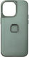 Peak Design Peak Design Everyday Stoff Bumper Silikon Leder 2mm mit Nackenriemen Wasserdicht Grünes (iPhone 14 Pro Max)