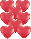 Set of 15 Balloons Latex Red Valentine's Day Hearts 30.4cm