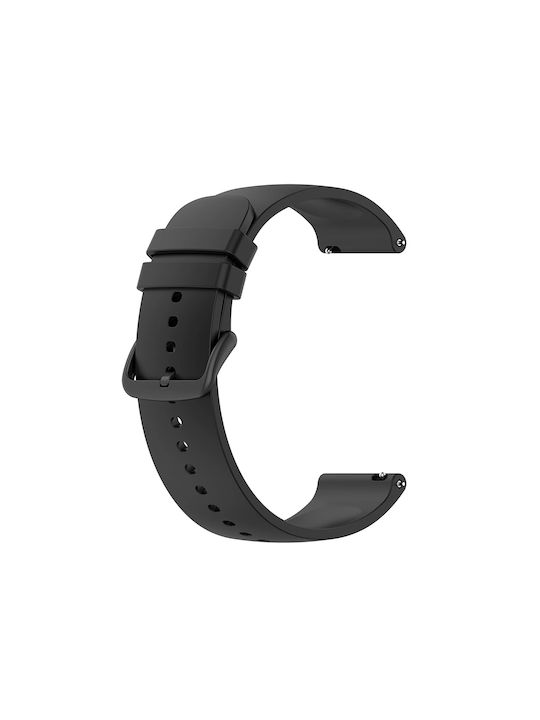 Techsuit Watchband W001 Armband Silikon Schwarz (Samsung Galaxy Watch 4, Galaxy Watch Active 1 / 2 (40 mm / 44 mm), Huawei Watch GT / GT 2 / GT 3 (42 mm)) KF239513