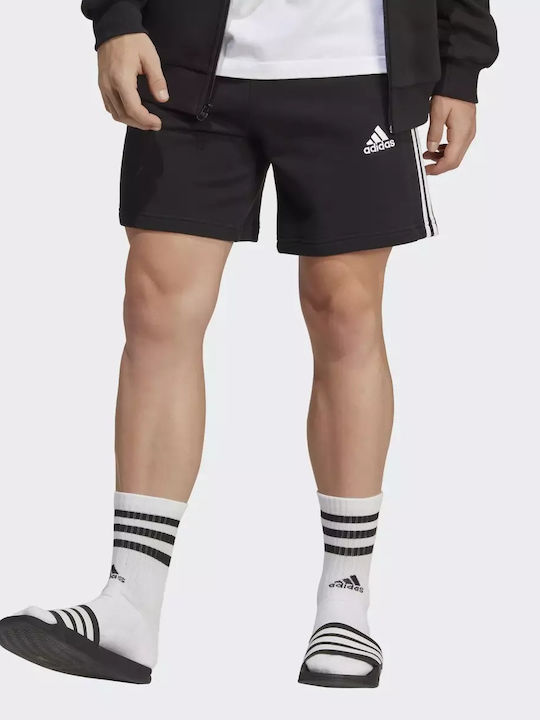 Essentials French Terry Αθλητική Ανδρική Βερμούδα Μαύρη