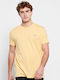 Funky Buddha Men's Short Sleeve T-shirt Vanilla Yellow