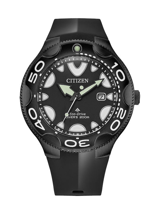 Citizen Dive Uhr Batterie mit Schwarz Kautschukarmband