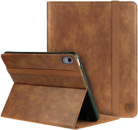 Rosso Element Flip Cover Δερματίνης Καφέ (iPad 2022 10.9'')