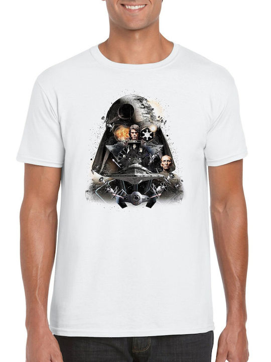 Pegasus T-shirt Star Wars PEG2005 Darth Vader σε Λευκό χρώμα